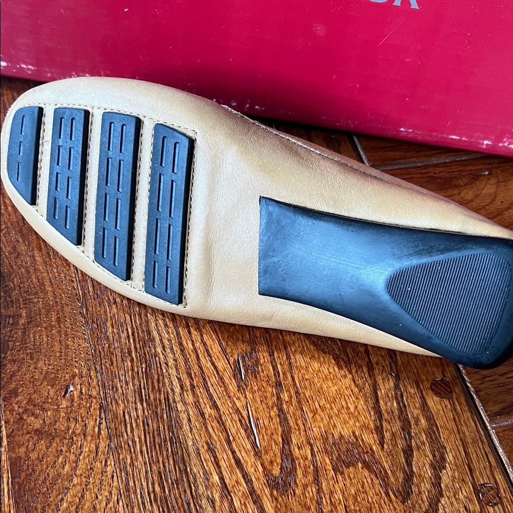 Robert Zur Woven Tan Leather Loafers with Tassels - Picture 2 of 2
